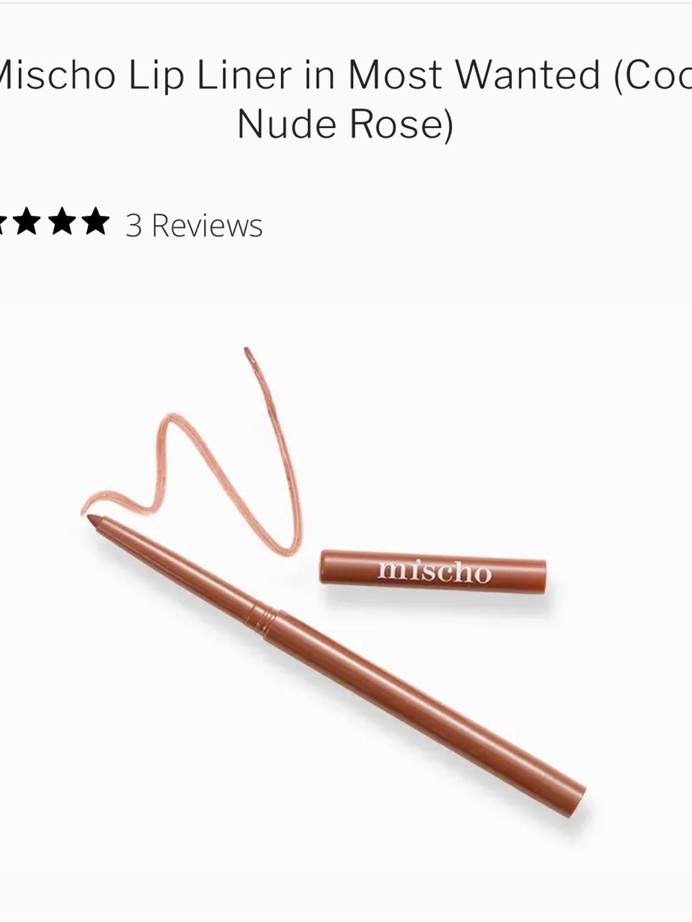 Mischo Lip Liner in Most Wanted Nude Rose